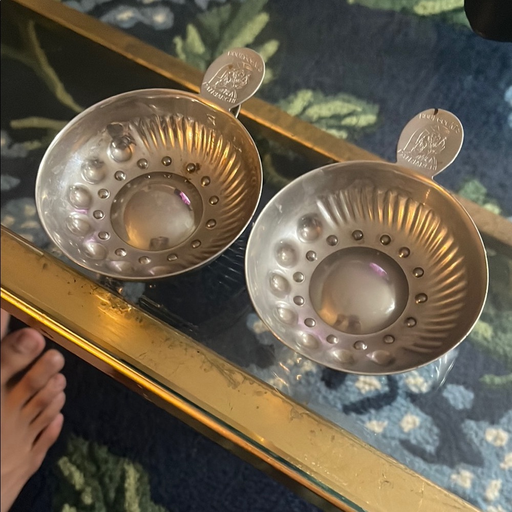 Silver Ribbed Drinkware Set for Dining